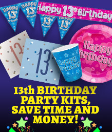13th Birthday Party Packs - Party Save Smile